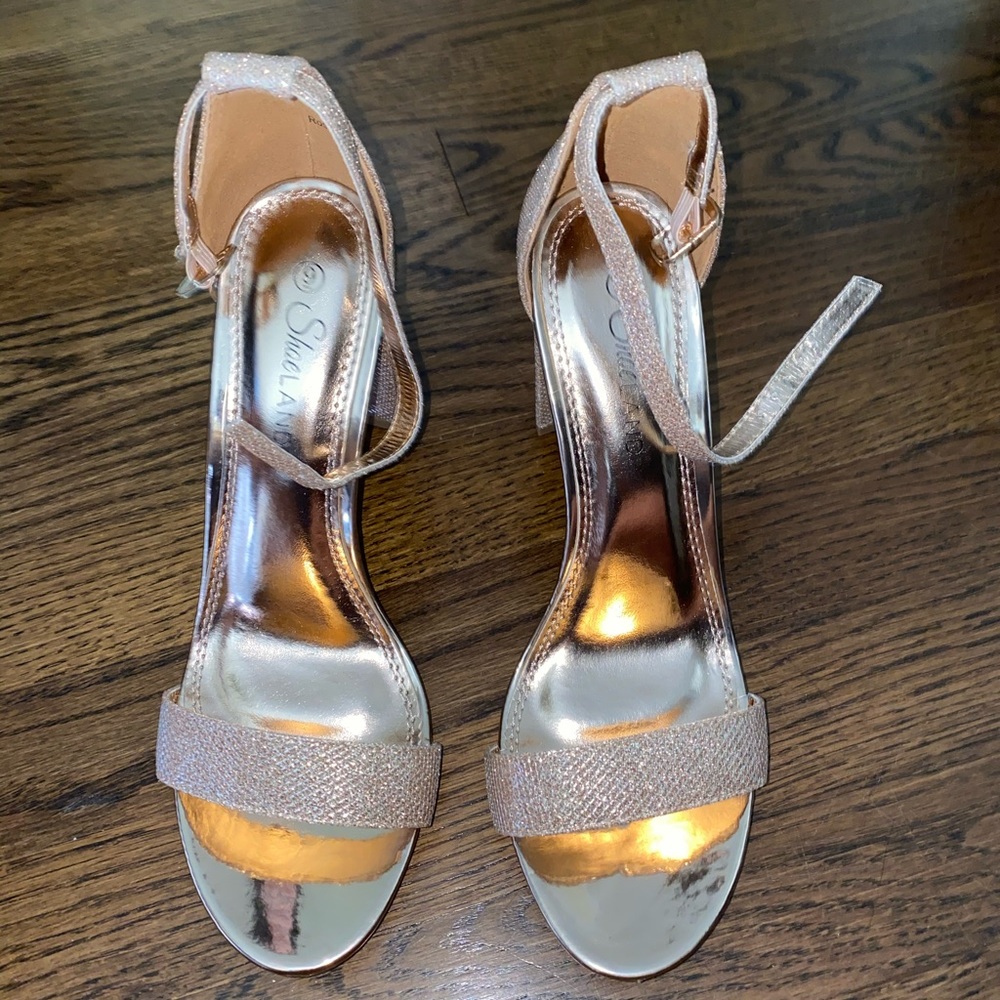 gold heels
